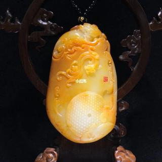 传世之宝🔥🔥珍宝传世级新疆和田玉籽料作品,府上有寿,228.08g,一