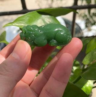 戴上这块和田玉貔貅吊坠后好运真的来了✨